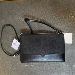 NWT Kate Spade lola Glitter/Leather handbag